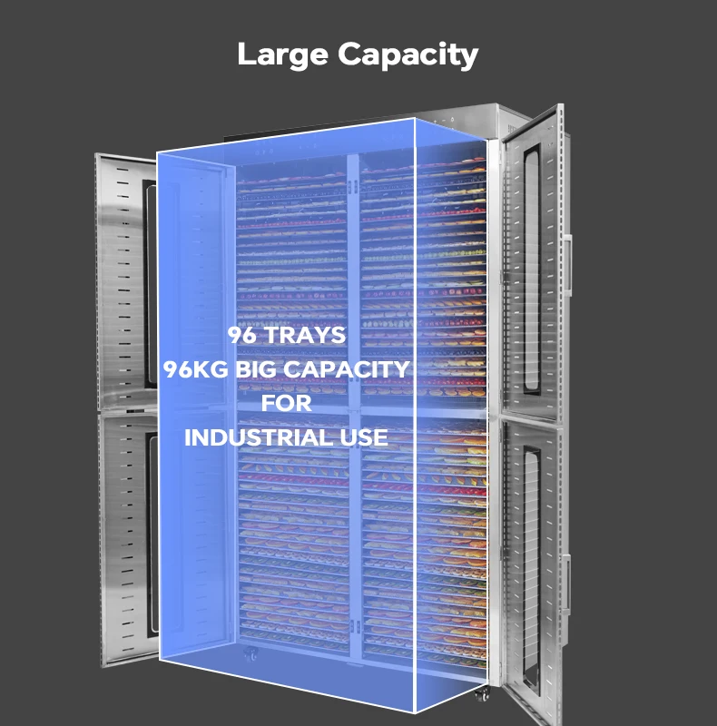 Dehydrator Tray Electric - Machine 96 Trays Large Capacity Stainless
