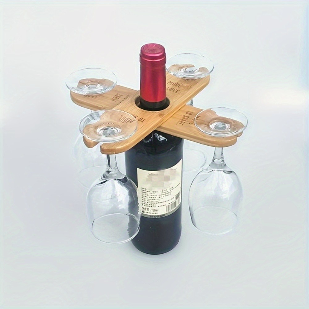 Kitchen Appliances Shelves - 1pc Upside Down Hanging Red Wine