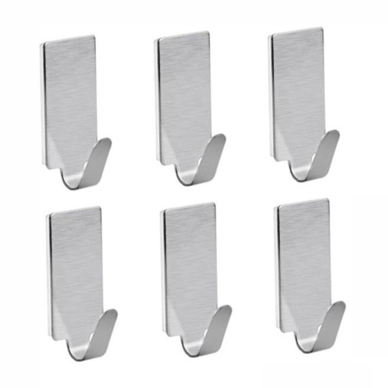Kitchen Appliances Shelves - 5PCS Stainless Steel Self Adhesive Hooks
