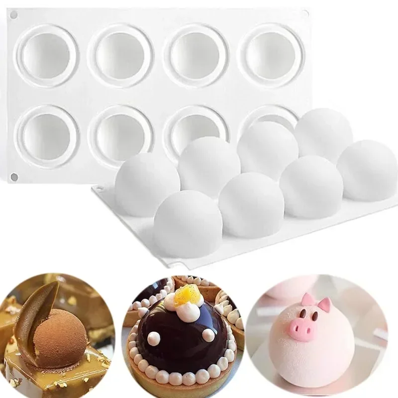 Kitchen Appliances Garage - 3D Sphere Silicone Mold For Mousse