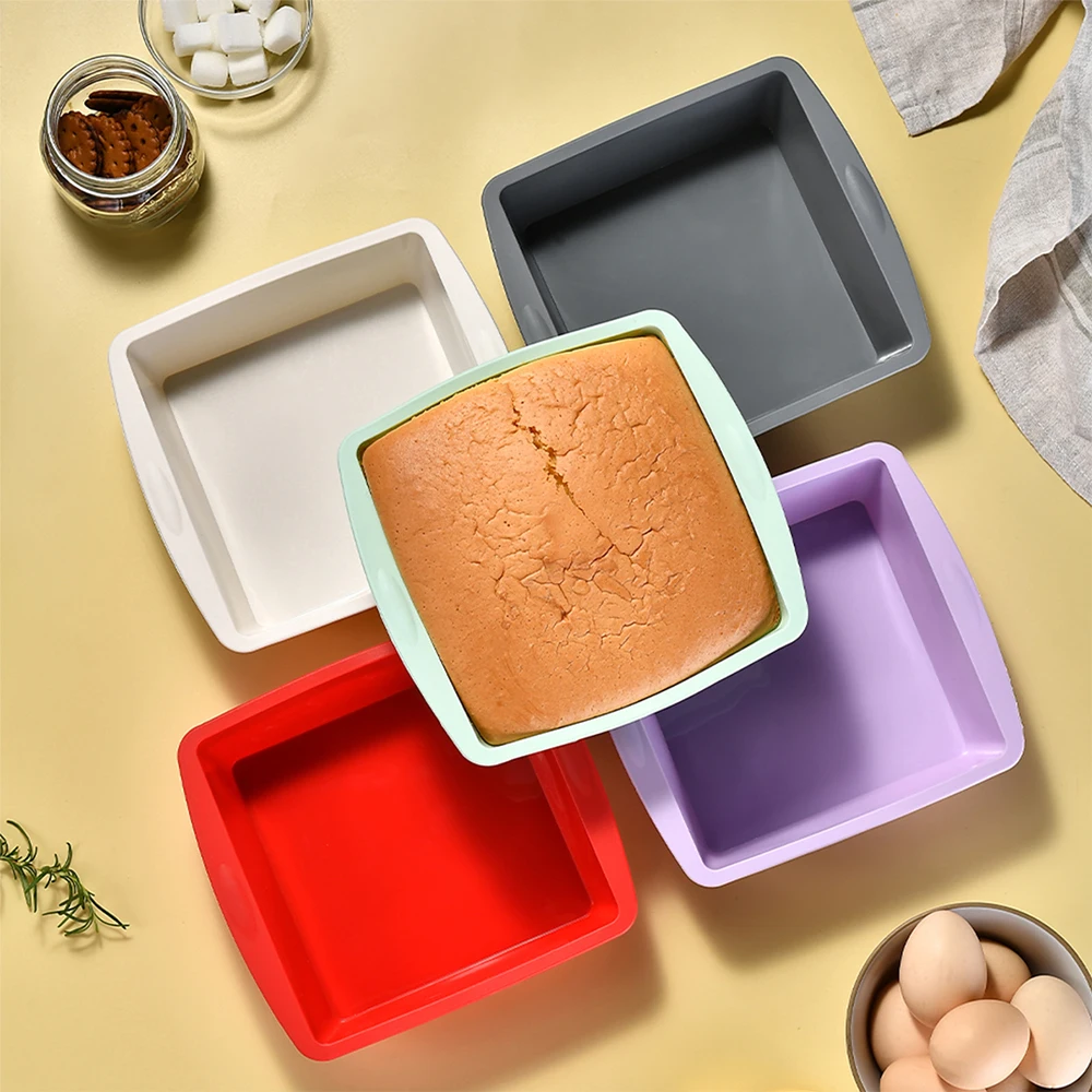 1/4Pcs Silicone Square Cake Mo - Kitchen Appliances Garage 评论和价格