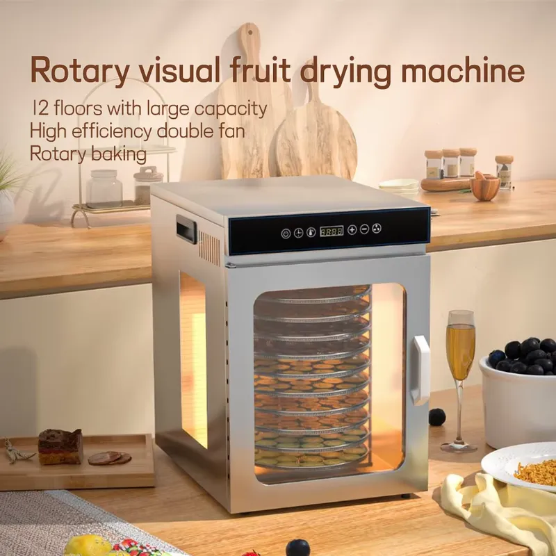 12-Tray Rotary Electric Food D - Dehydrator Tray Electric 评论和价格