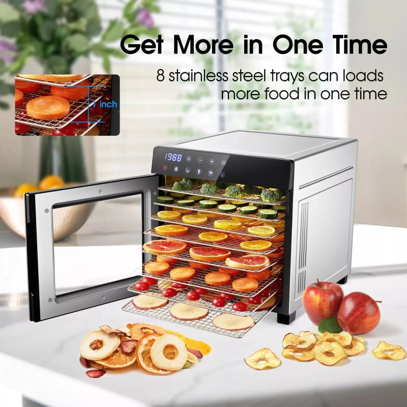 8-Tray Stainless Steel,600W wi - Dehydrator Tray Electric 评论和价格
