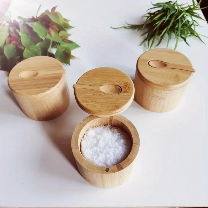 Bamboo Salt And Pepper Seasoni - Kitchen Appliances Shelves 评论和价格