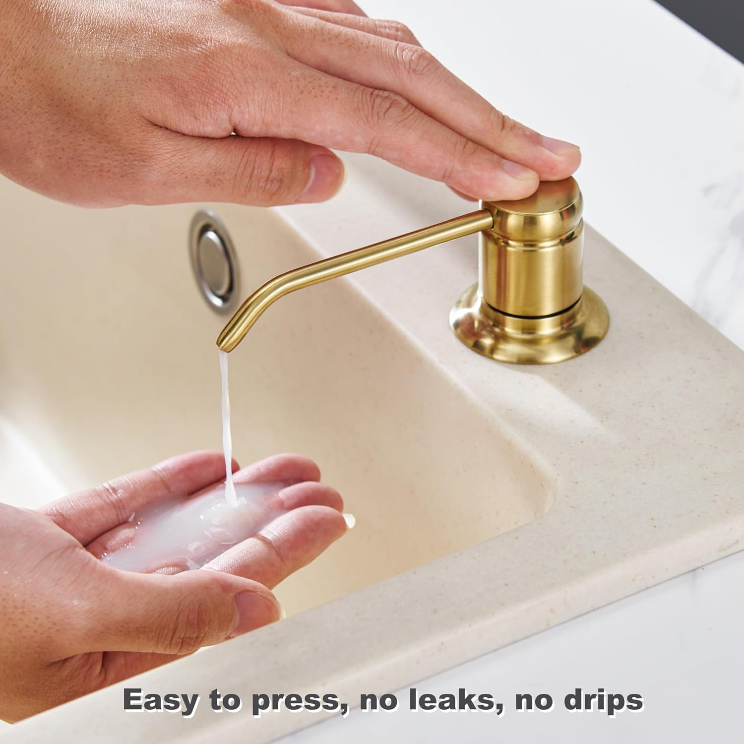 Brass Sink Soap Dispenser with - Kitchen Appliances Built In 评论和价格