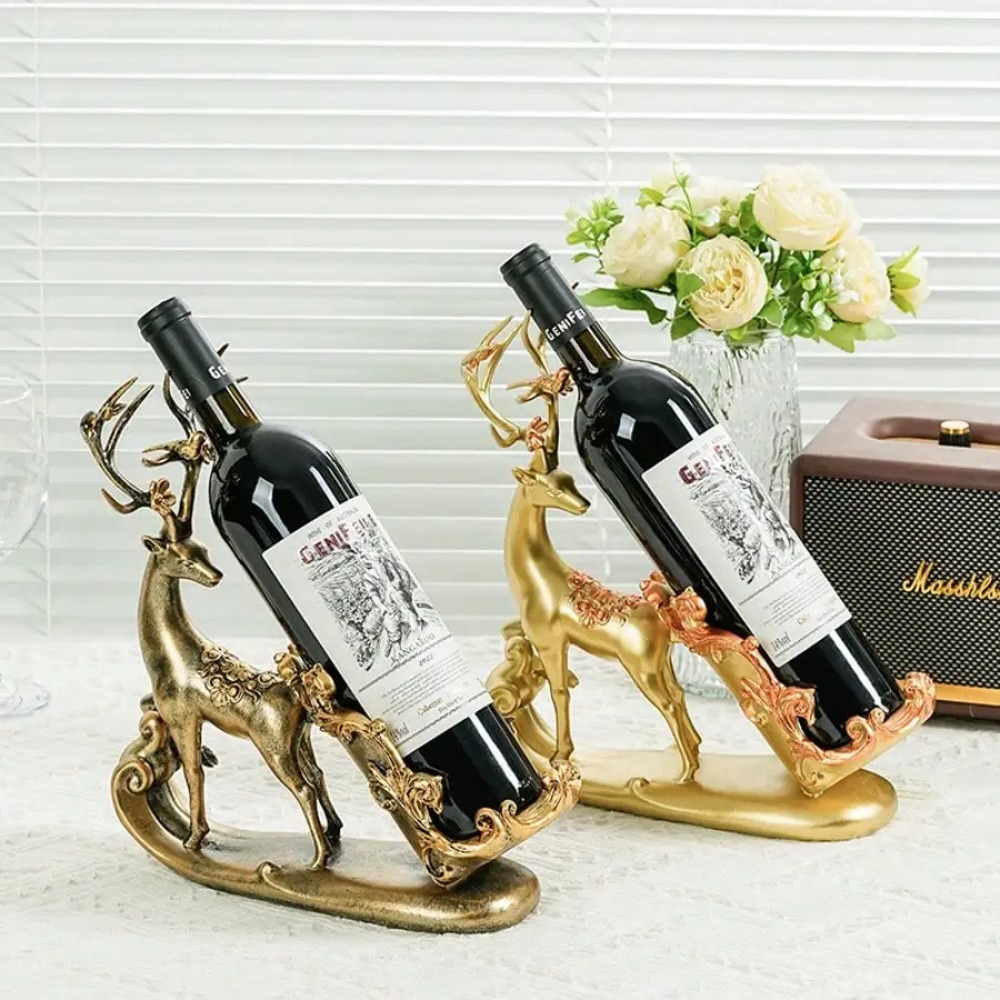Reindeer Wine Bottle Holder Mo - Kitchen Appliances Shelves 评论和价格
