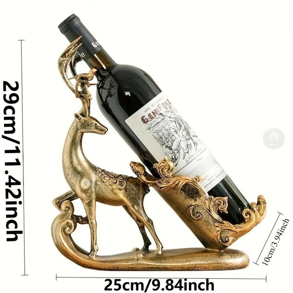 Reindeer Wine Bottle Holder Mo - Kitchen Appliances Shelves 评论和价格