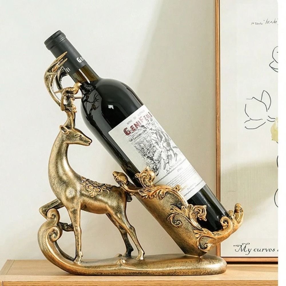 Reindeer Wine Bottle Holder Mo - Kitchen Appliances Shelves 评论和价格